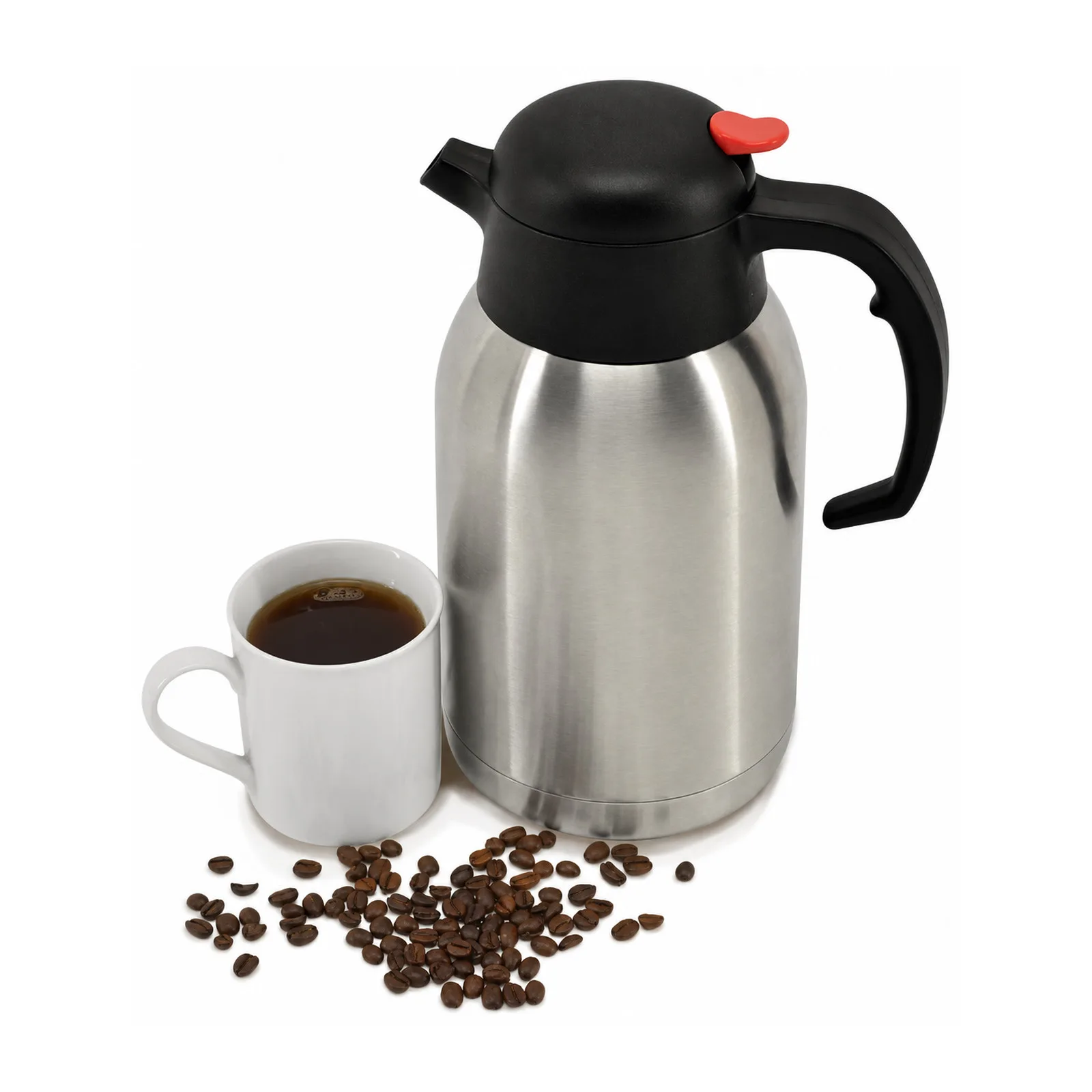68 oz (2 L) Double-Wall Insulated Stainless Steel Thermal Coffee Carafe