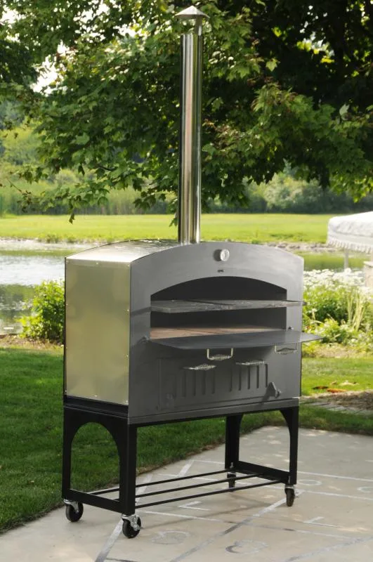 46″ Outdoor Wood Burning Oven with Stainless Steel Oven Shelf