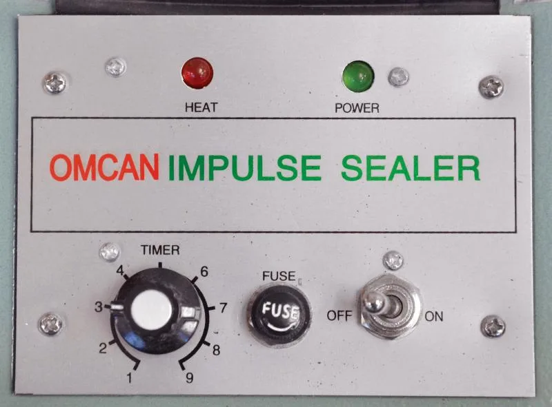 Foot Operated Impulse Sealer with 14″ Seal Bar and 5 mm Seal Width