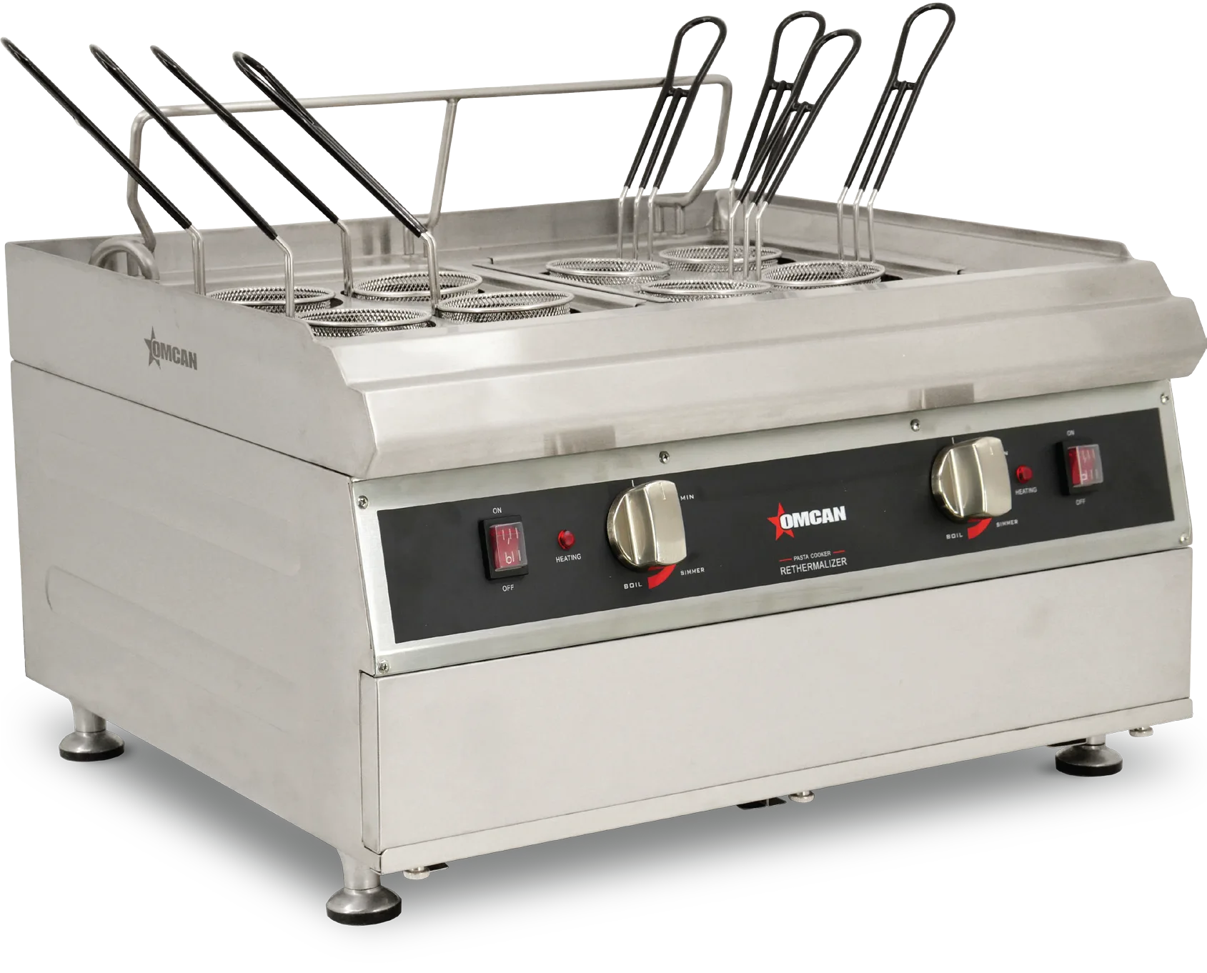 2 x 2.5 Gallon (9 L) Double Tank Electric Countertop Pasta Cooker (240 V)