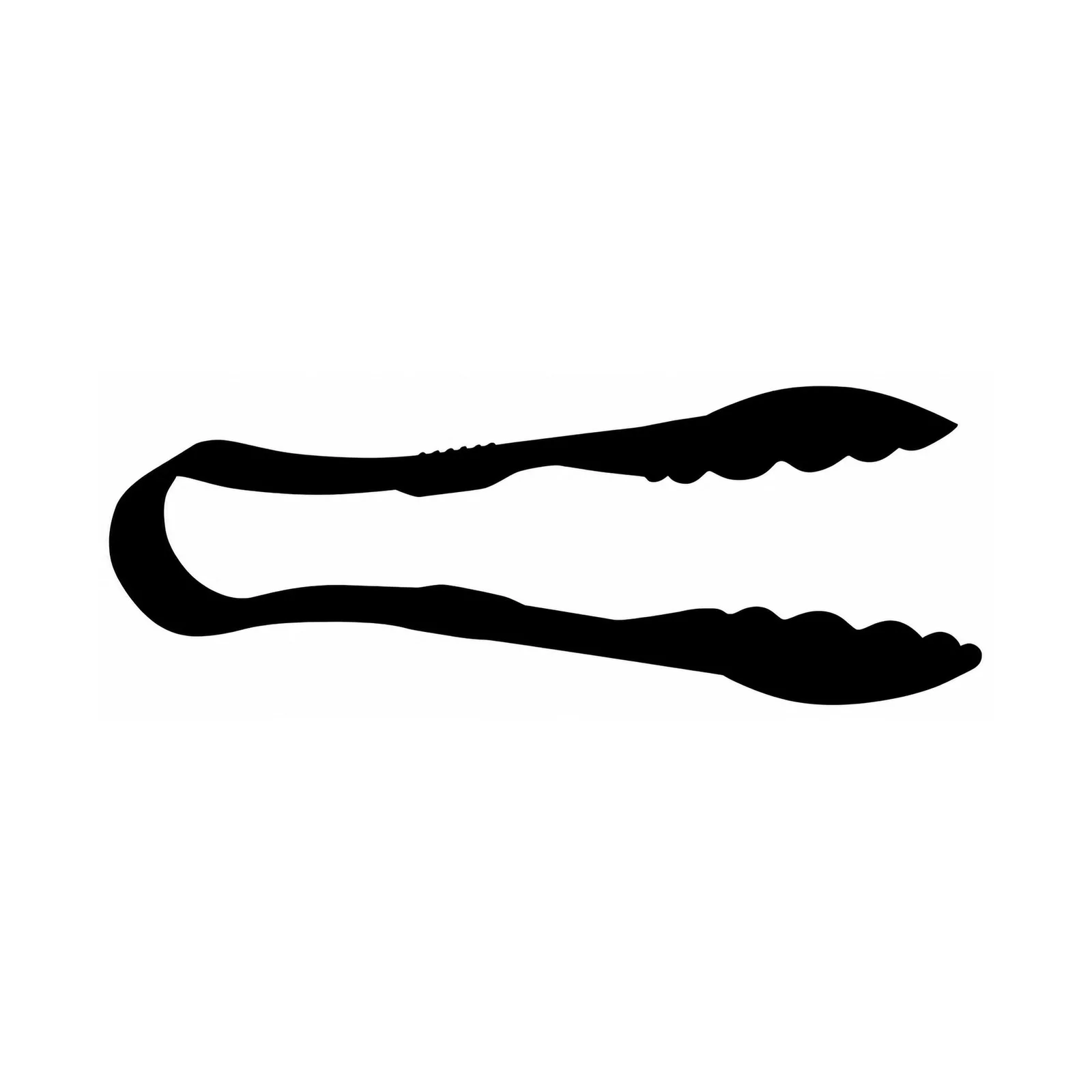9″ Polycarbonate Black Scallop Tongs