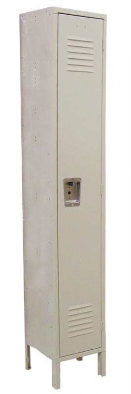 1 Tier, 1 Bank Steel Locker – Beige