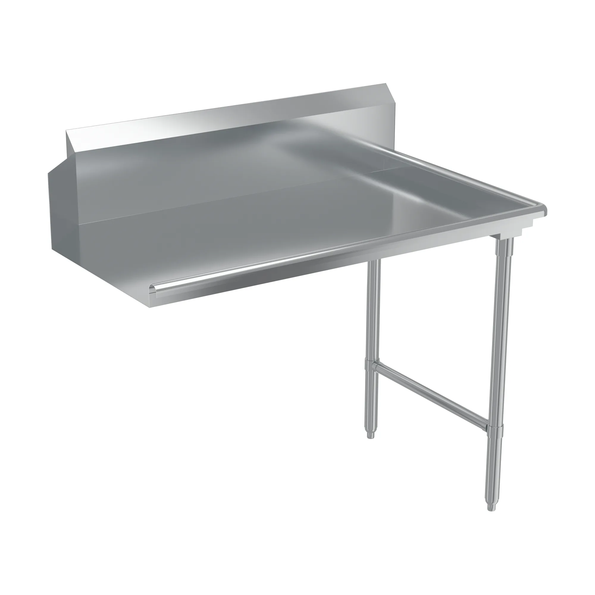 48″ 18 Gauge 304 Stainless Steel Clean Dish Table – Right Side