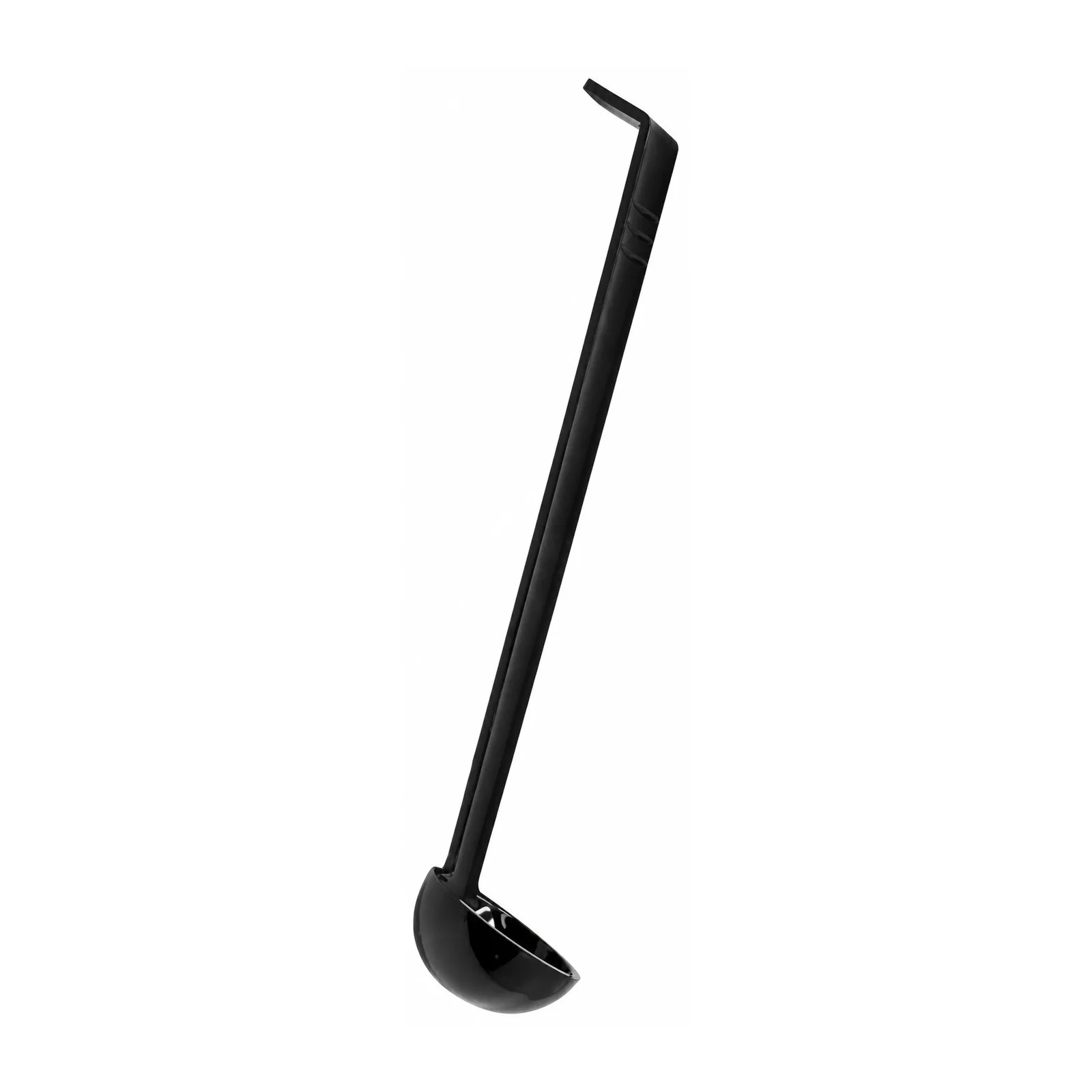 1 oz One-Piece Black Ladle with 13″ Handle