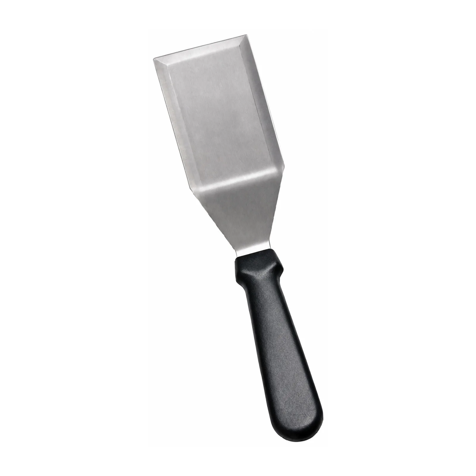 5 1/8″ x 2 7/8″ Stainless Steel Kitchen Hamburger Turner with Black Handle