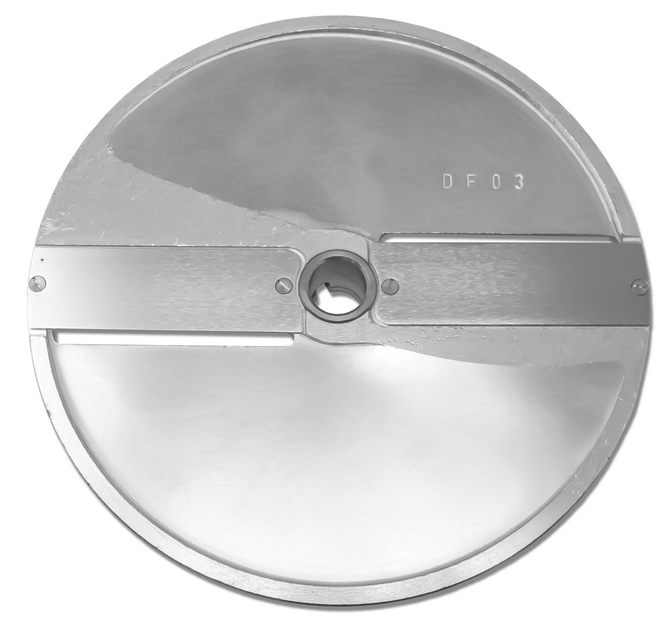 Straight Slicing Disc: 2-Blade 3 mm for items 10835, 10927, 19476 Food Processors