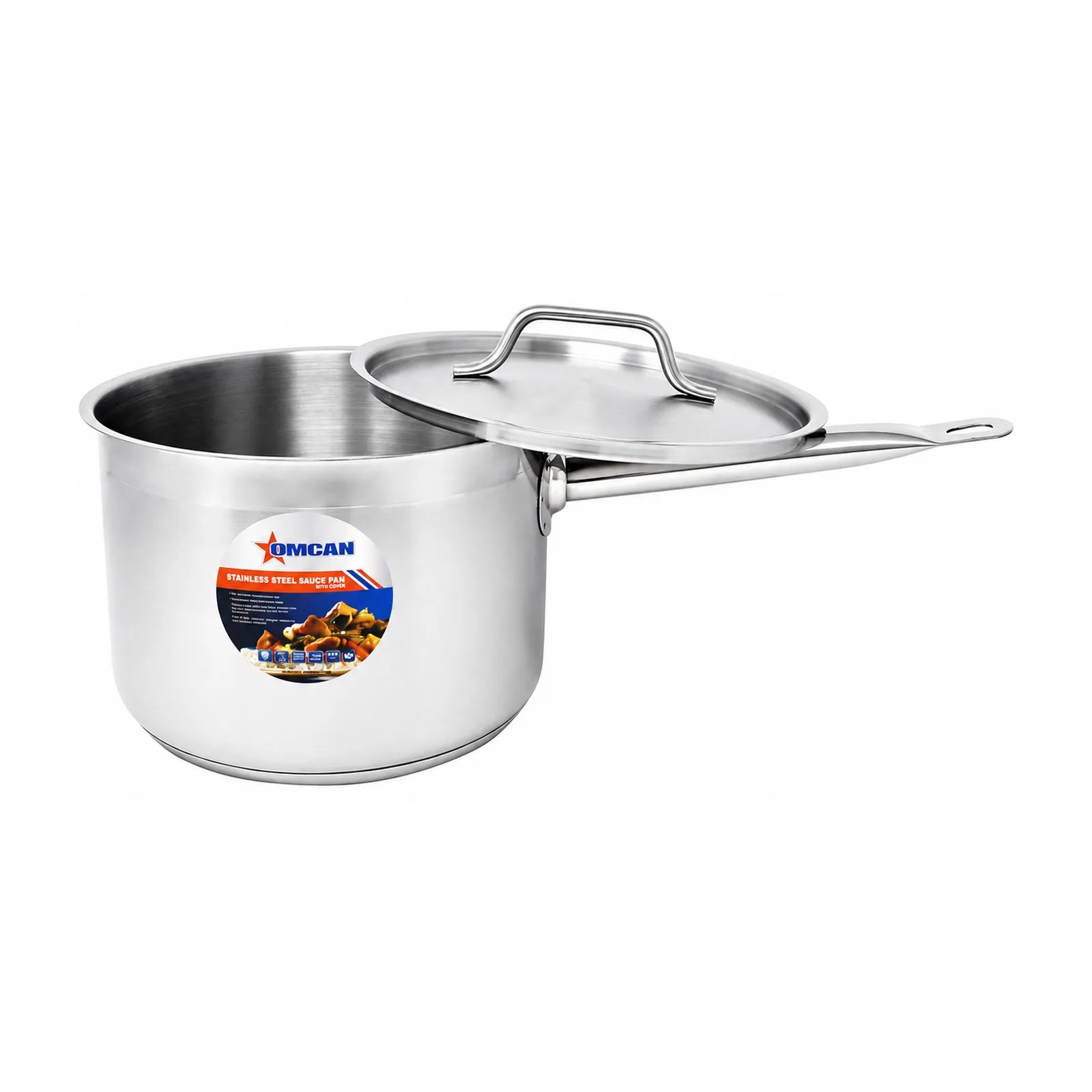 4.5 qt Stainless Steel Sauce Pan with Lid and Handle