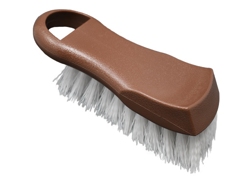 Brown Plastic Cutting Board Brush