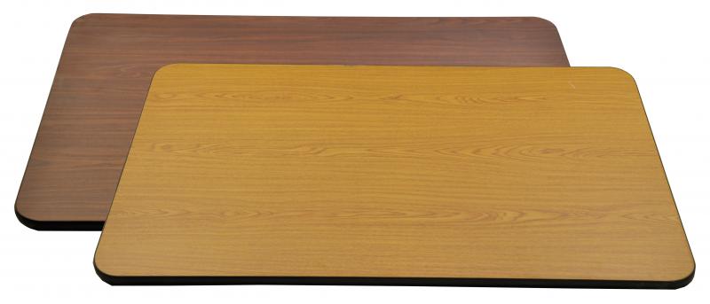 24″ x 30″ x 1″ Oak/Walnut Rectangular Table Top