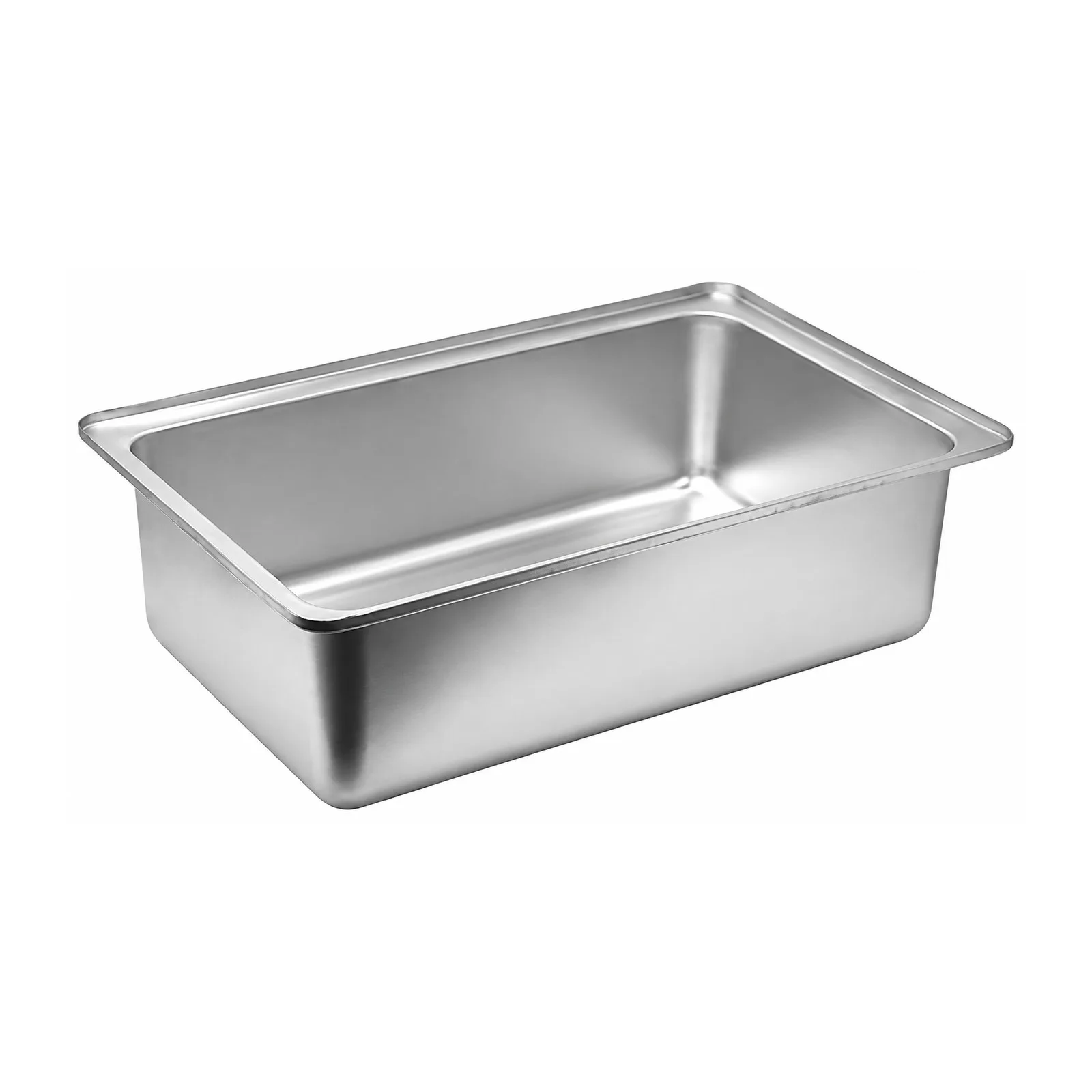 Full-Size Stainless Steel Spillage Water Pan 6″ Depth Upright Standing Edge