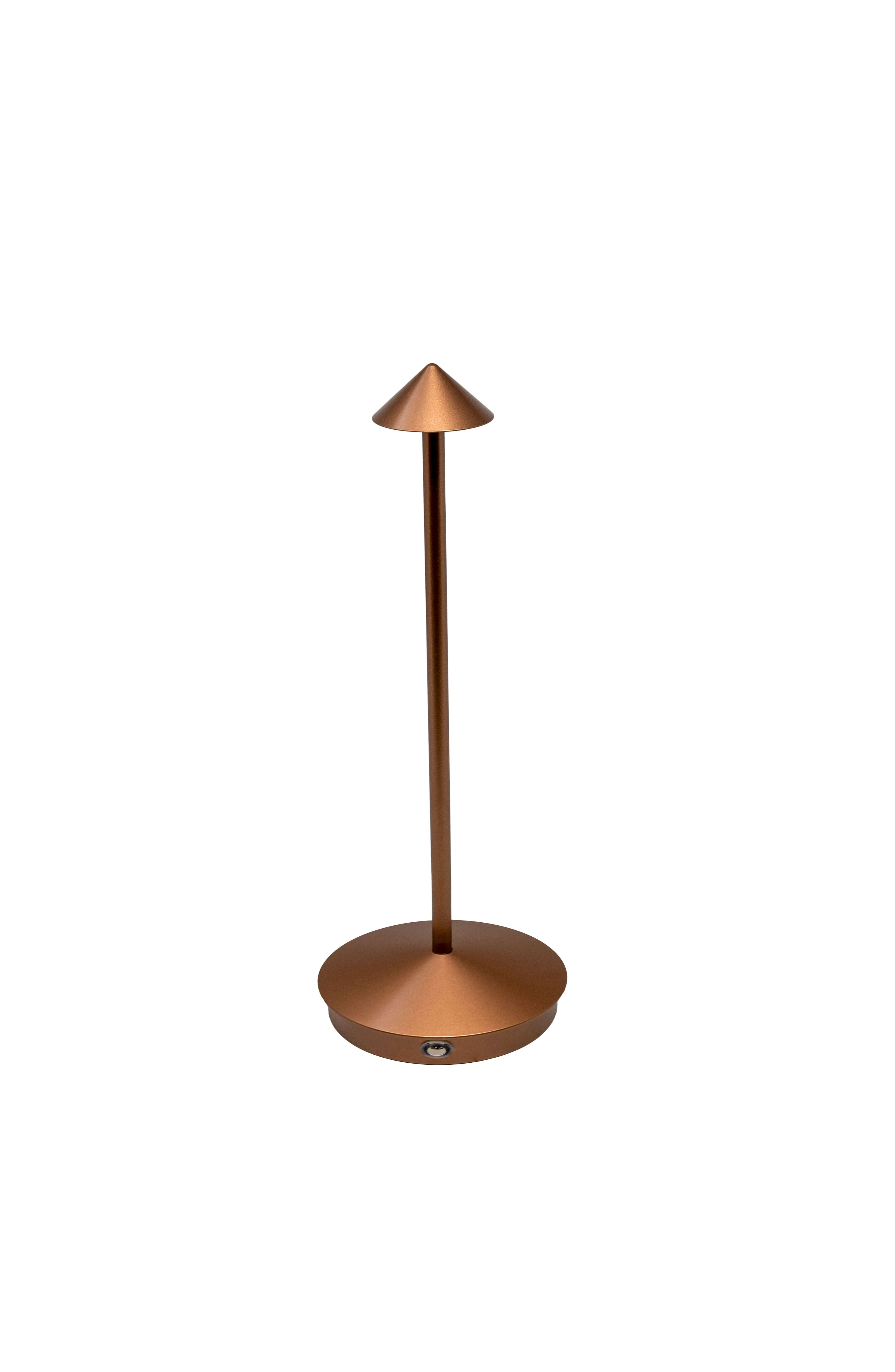 4.13” x 11.8” Brown LED Rechargeable Table Lamp – 3.7V (1200mA) Battery Power – 3000K/6000K Colour Temperature