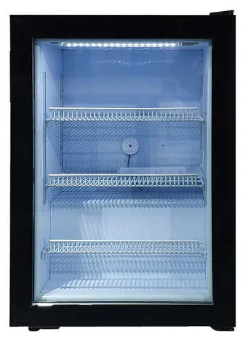 23″ One (1) Glass Door Countertop Display Freezer, 3.46 cu. ft. (98 L), Black