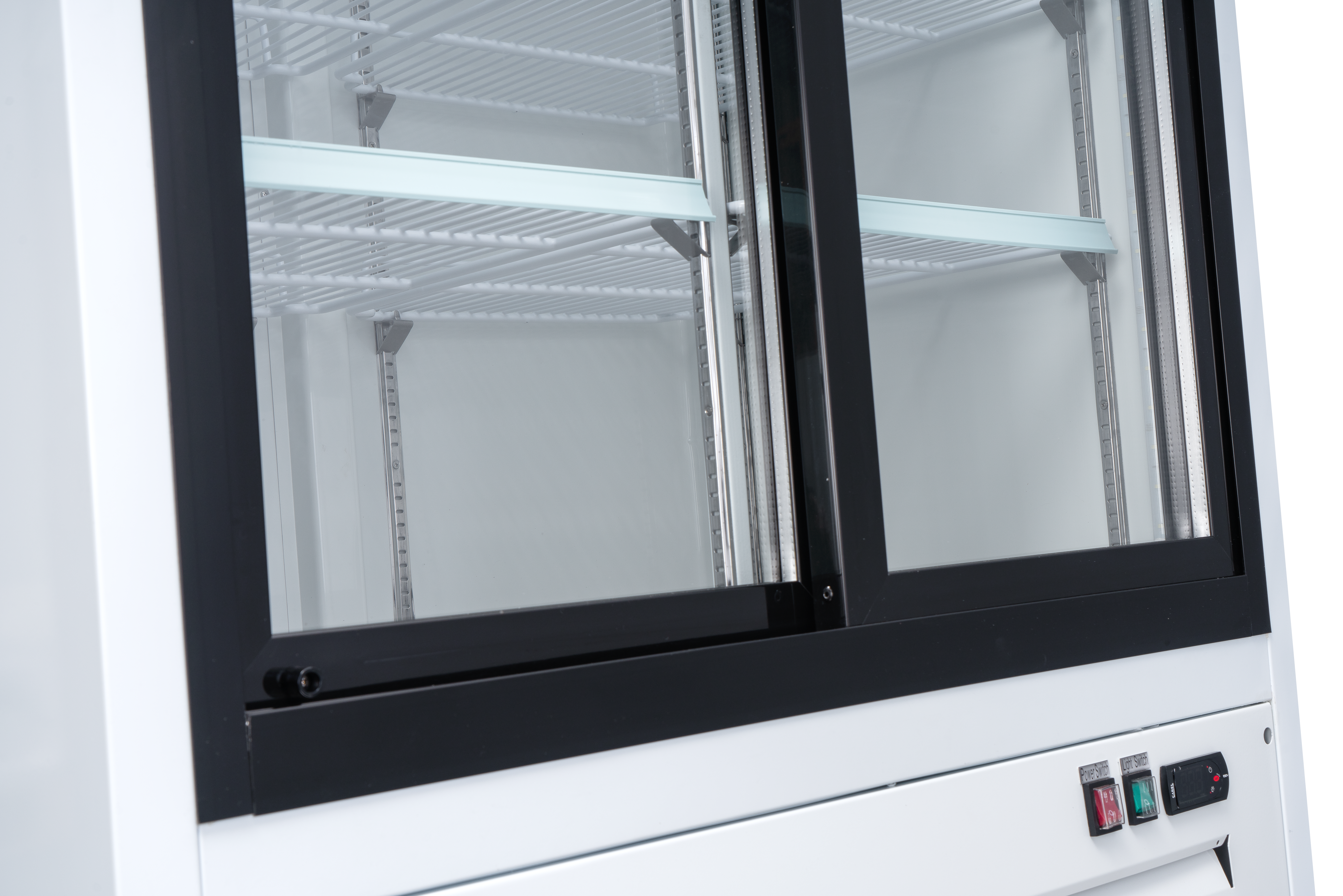 22″ One (1) Glass Door Display Refrigerator, 9.1 cu.ft. (257 L), White