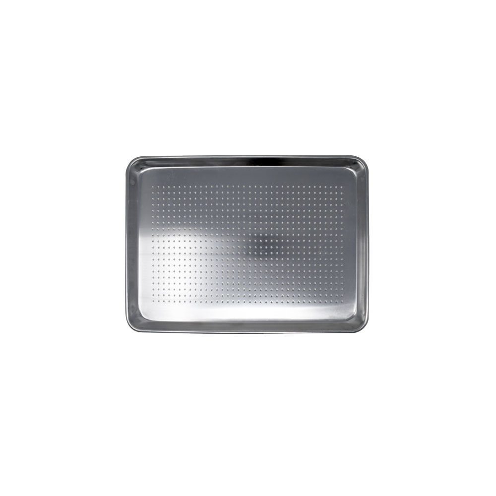 18″ x 13″ Half-Size Aluminum Perforated Bun Pan Tray 20-Gauge