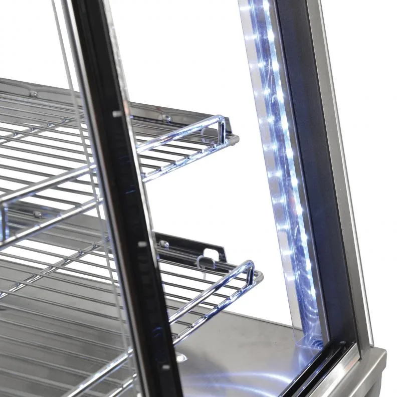 26″ Countertop Display Warmer, 3 Shelves, Sliding Front and Back Doors, Self/Full-Service, 3.3 cu. ft. (96 L) Capacity