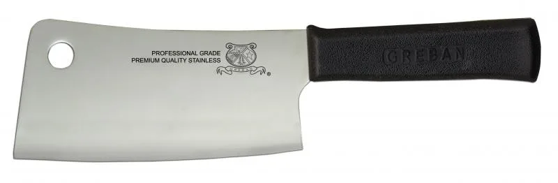 6″ Stainless Steel Cleaver with Polypropylene Handle