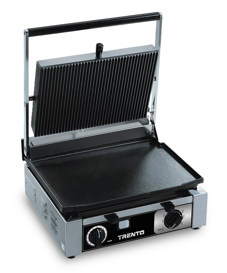 Panini Grill 10″ X 15″ Single Rib/Smooth 120V/60/1 ETL cETLus