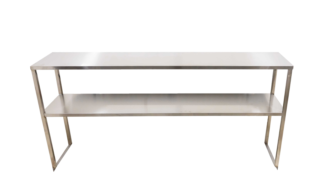 37″ Stainless Steel Double Deck Overshelf for Prep Table #50034