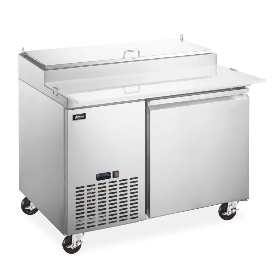 50″ One (1) Door Refrigerated Pizza Prep Table, 14 cu. ft. (396 L), Stainless Steel