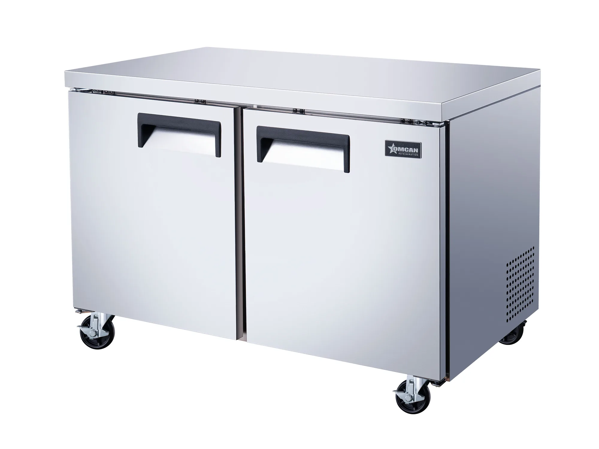 47″ Two (2) Door Undercounter Refrigerator, 12 cu. ft. (338 L), Stainless Steel