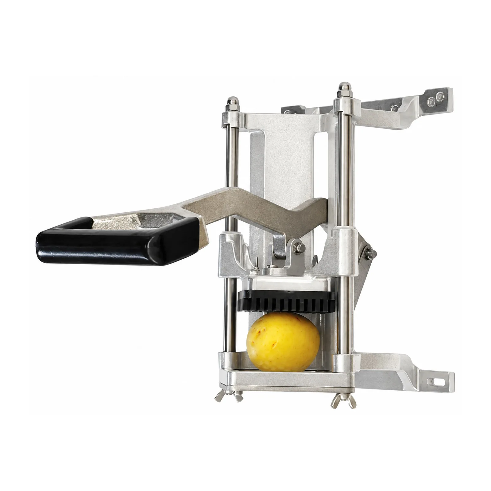 8″ Wall-Mounted Vertical Potato Fry Cutter with 1/2″ Cutter Blade
