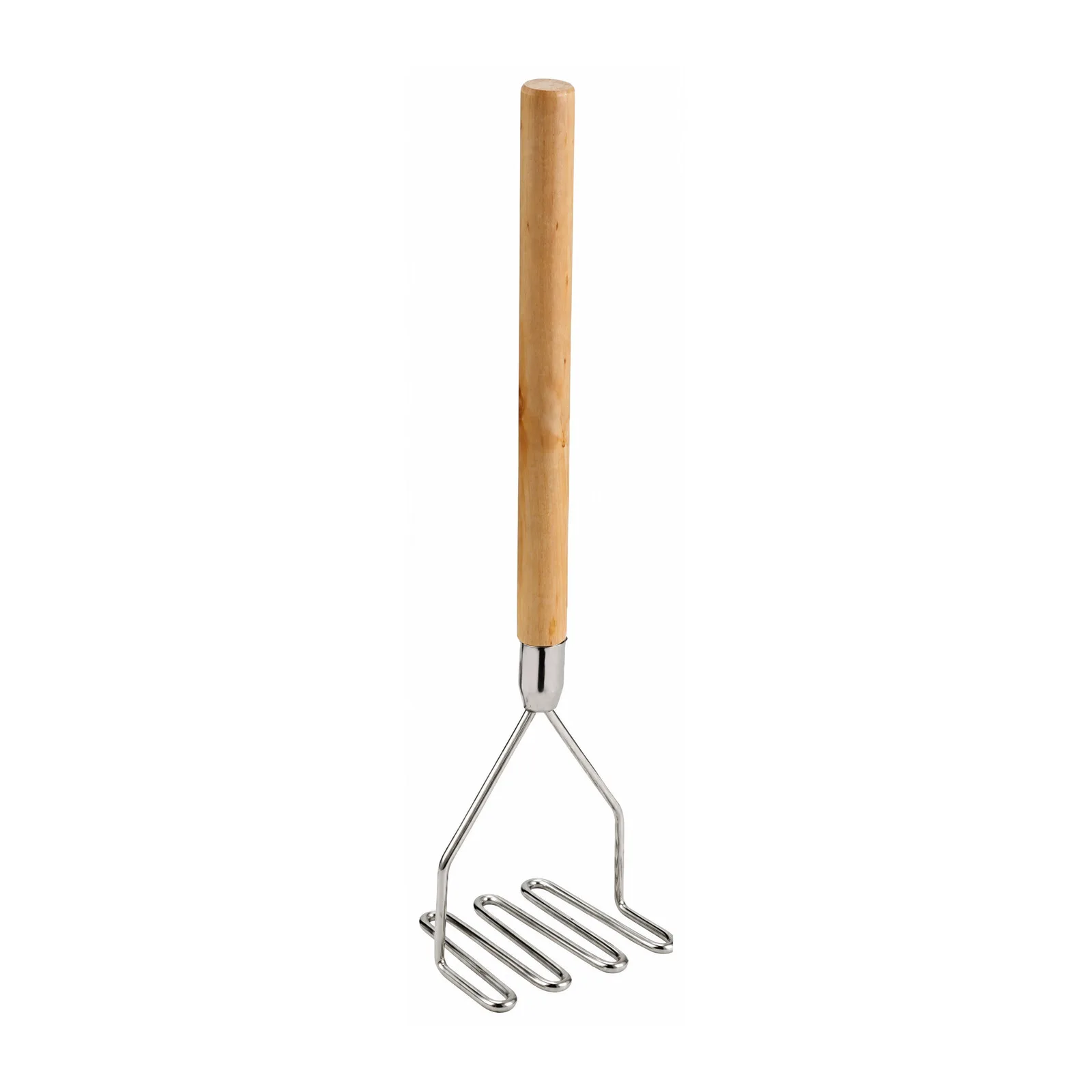 5 1/4″ Square Potato Masher with 24″ Wooden Handle