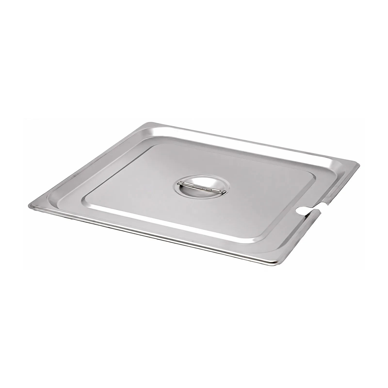 2/3-Size Slotted Stainless Steel Steam Table Pan Cover