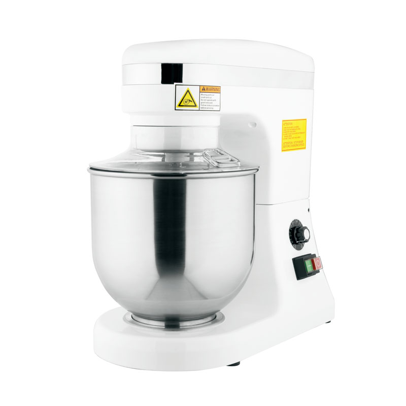 7-QT White Countertop Planetary Mixer with Guard – 110V, 270W