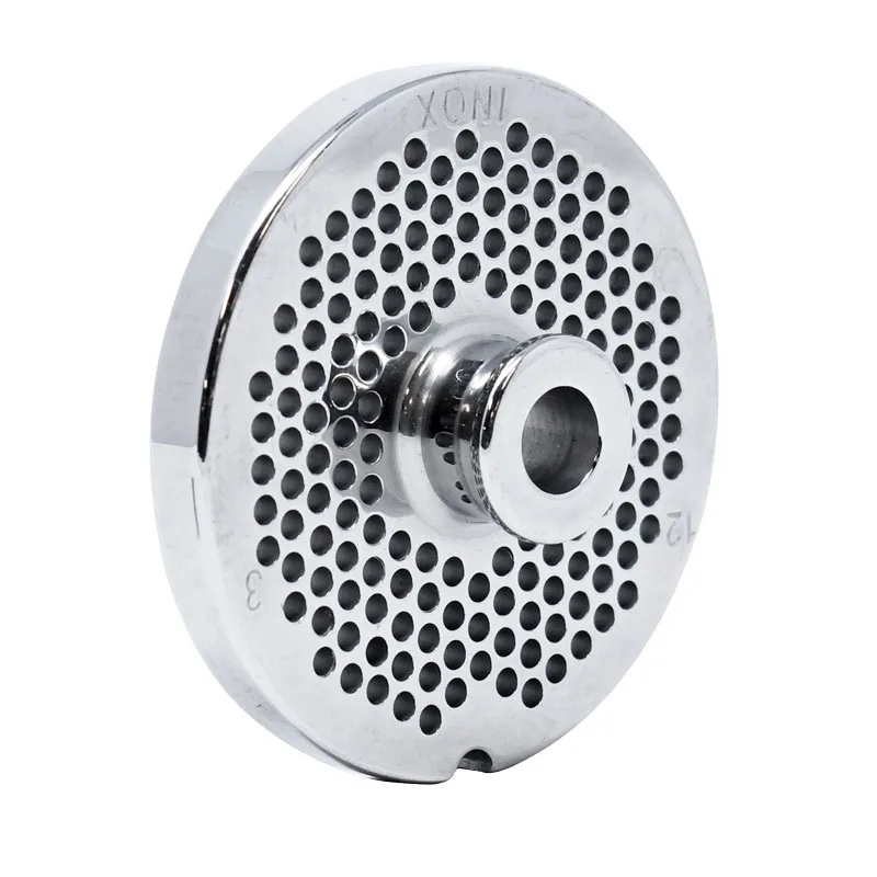 European Style #12 stainless steel plate with hub, 6 mm (1/4″) – one notch / round