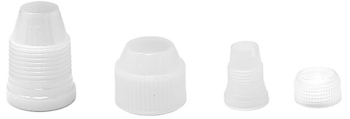 Set of 2 pastry tip couplers- 1 large (38 mm) and 1 small (24 mm)