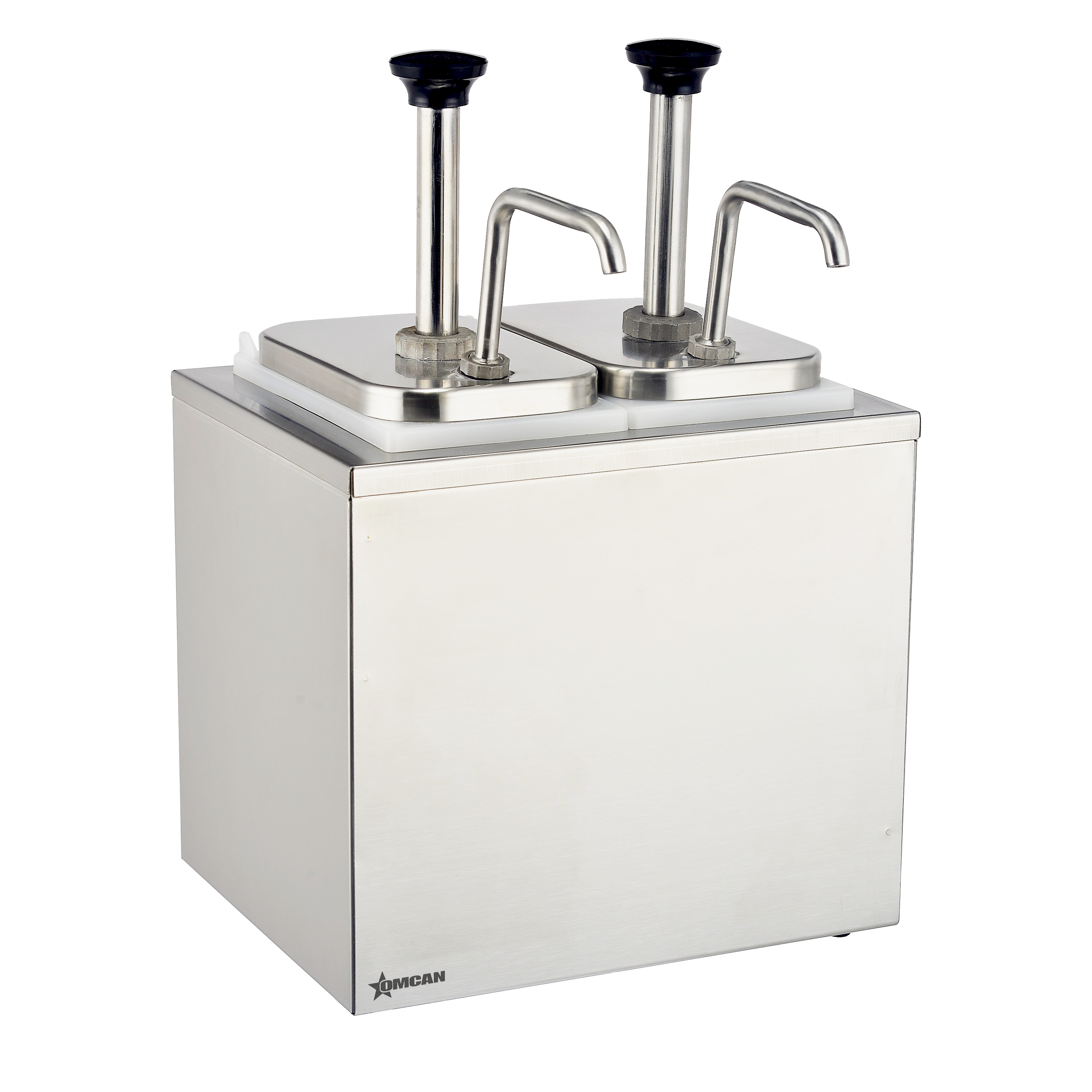 Stainless Steel Pump Condiment Dispenser (Double)