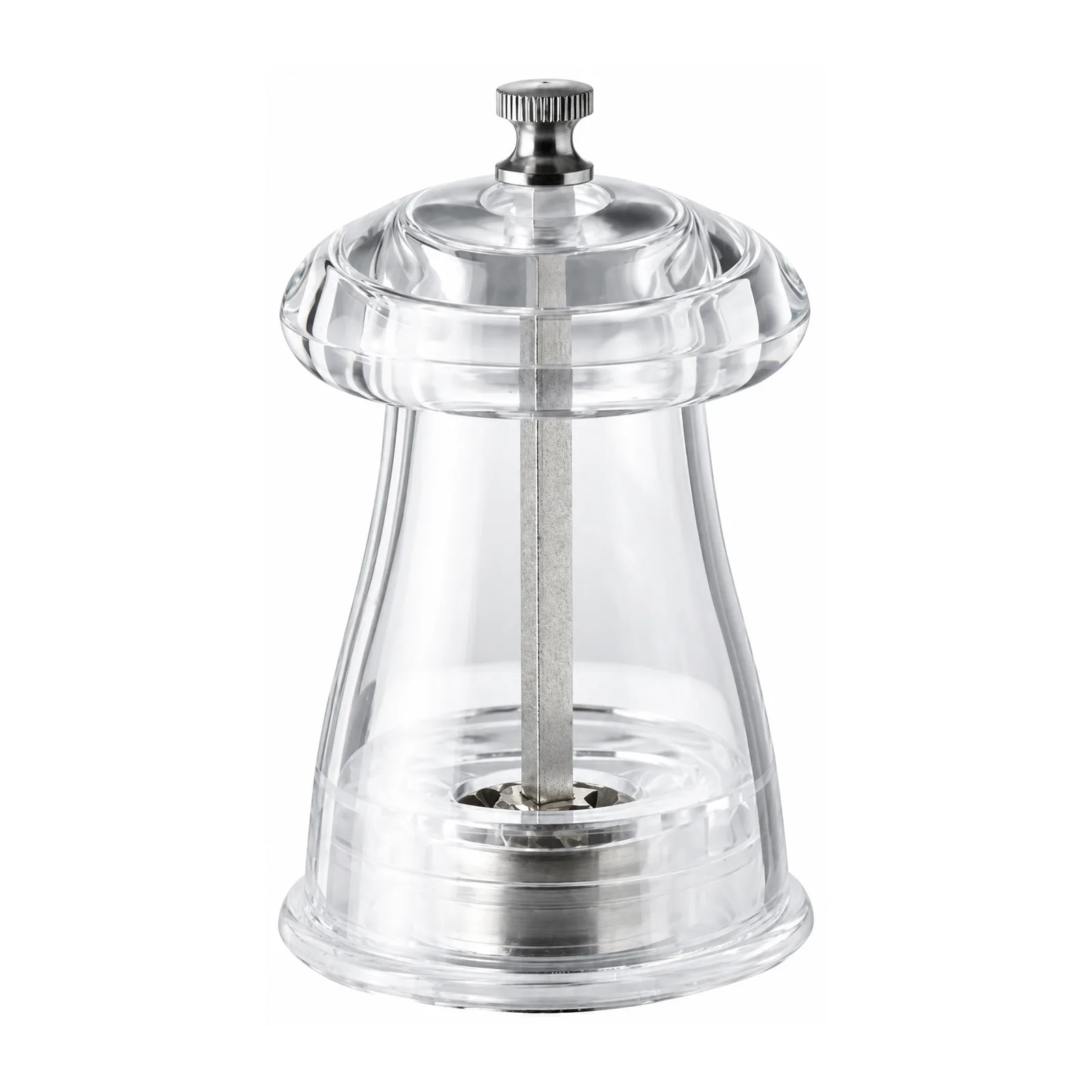 4″ Crystal-shaped Pepper Mill Acrylic Resin
