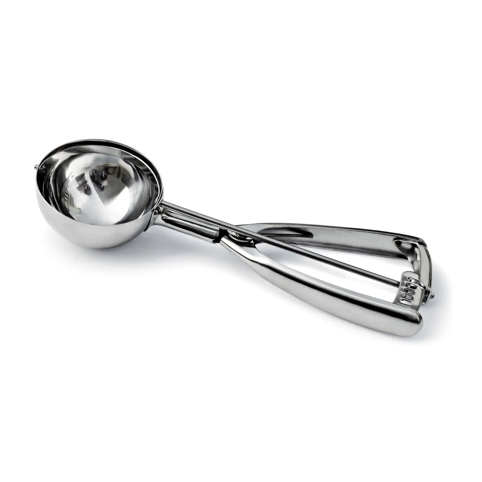 #8 Stainless Steel Squeeze Handle Ice Cream Scoop Disher – 4 oz