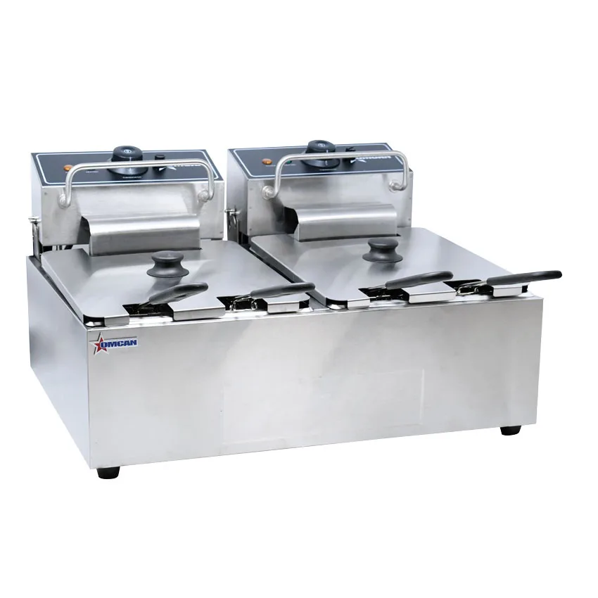 12 lb x 2 Double Tank Countertop Electric Fryer – 220 V, 1 Ph, 2500 W