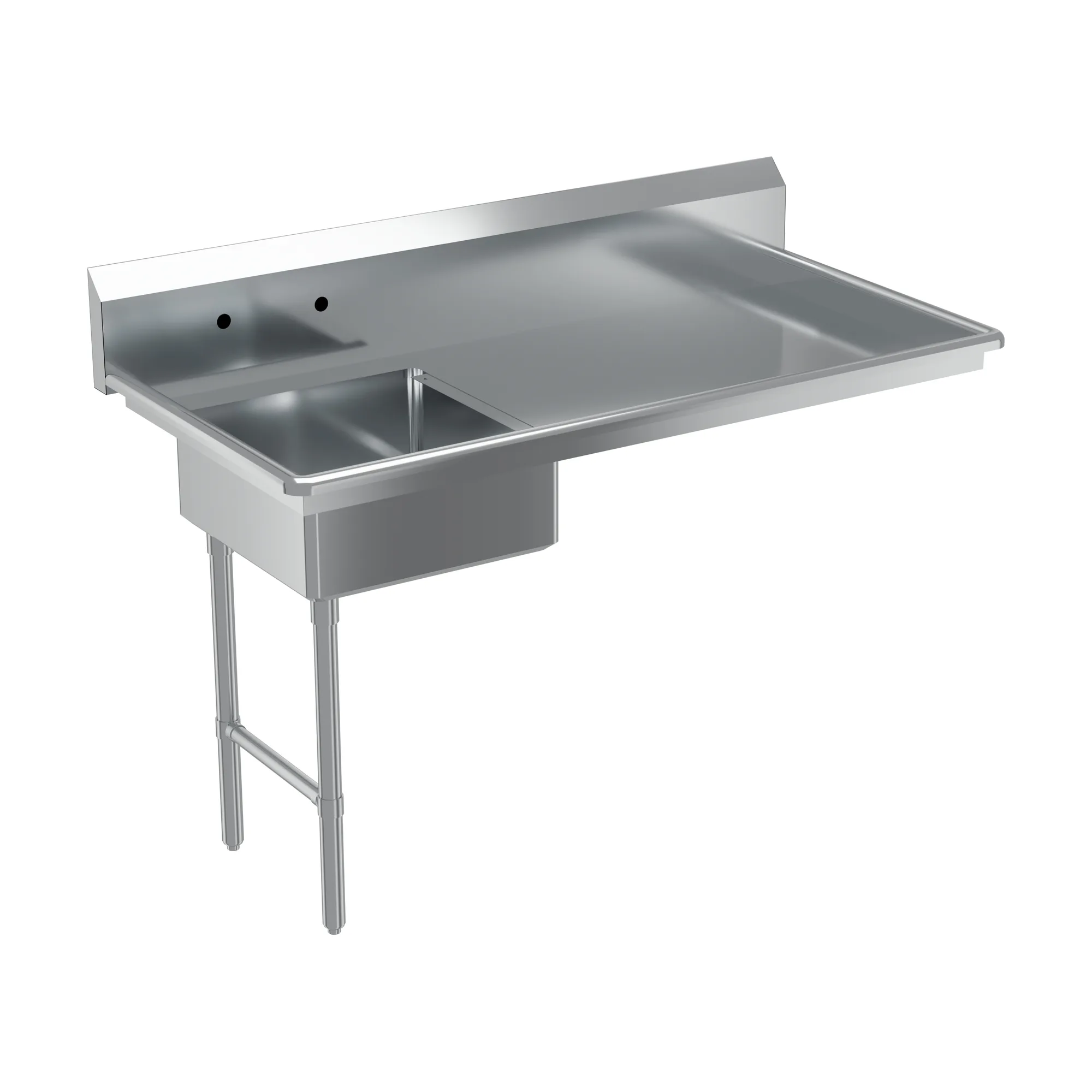 60″ Left Side Under Counter Dish Table