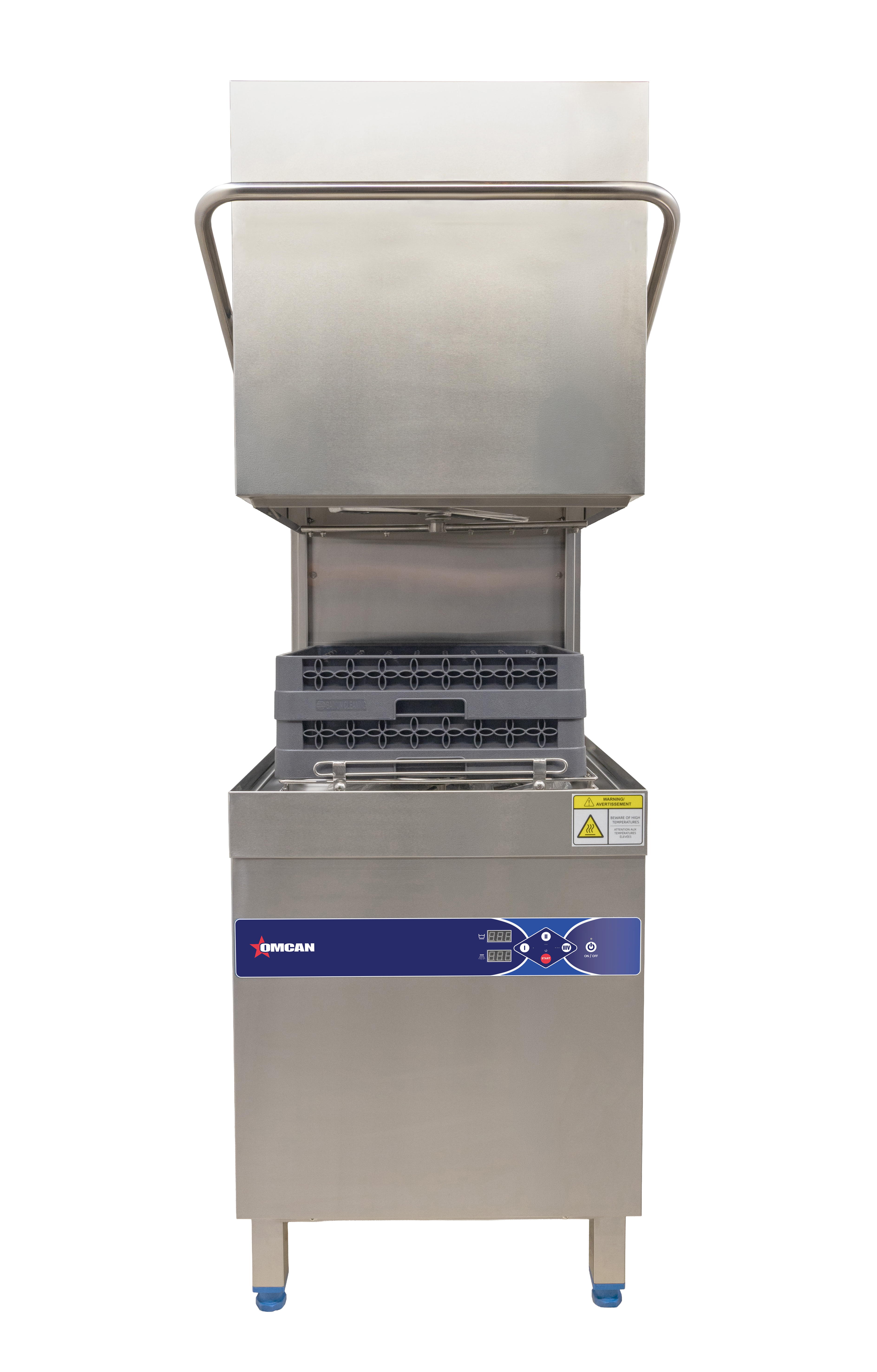 Omcan Essential Series Upright High Temperature Dishwasher with Digital Control