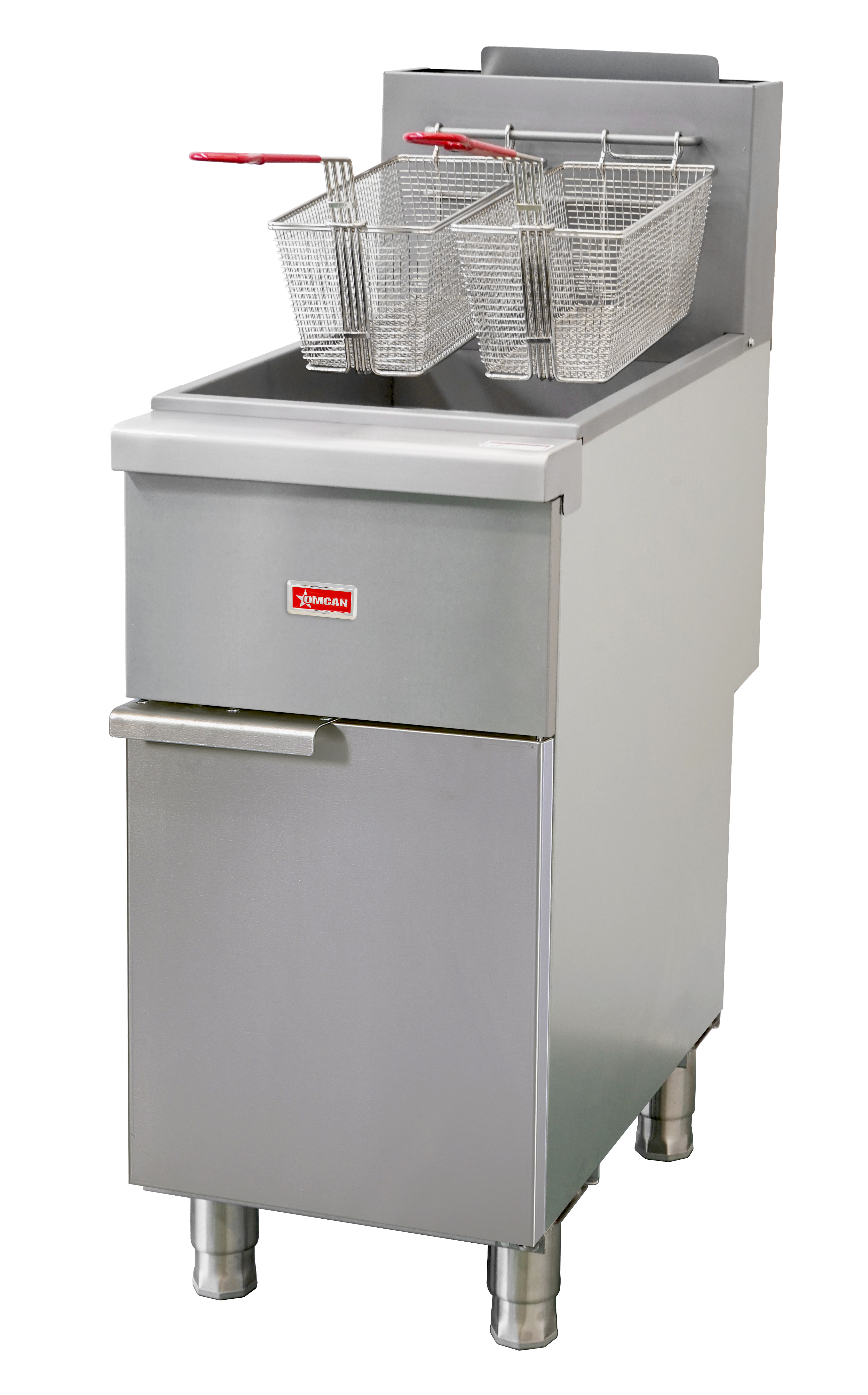 40-45 lb Tube-Fired Natural Gas Floor Fryer – 120,000 BTU