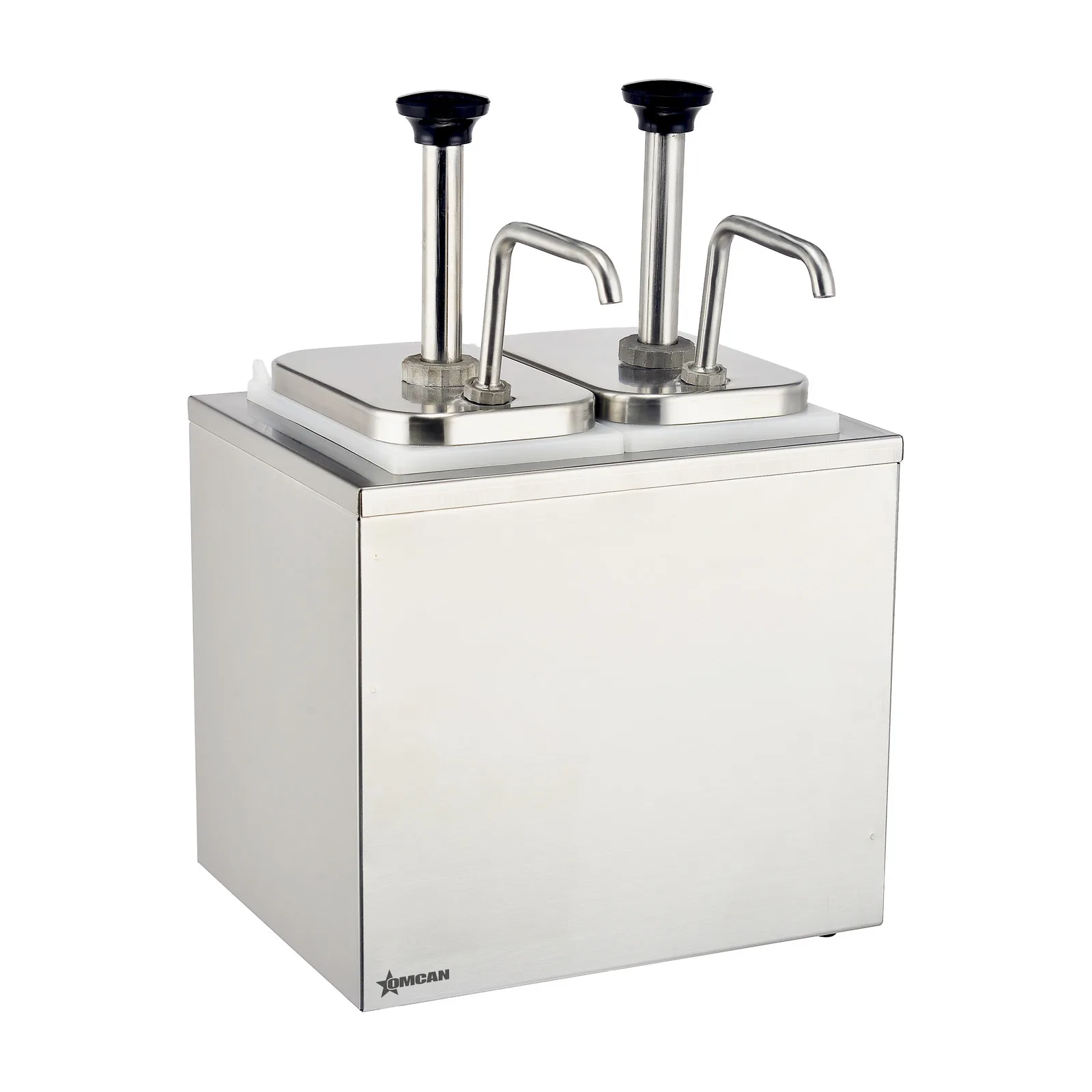 Stainless Steel Pump Condiment Dispenser (Double)