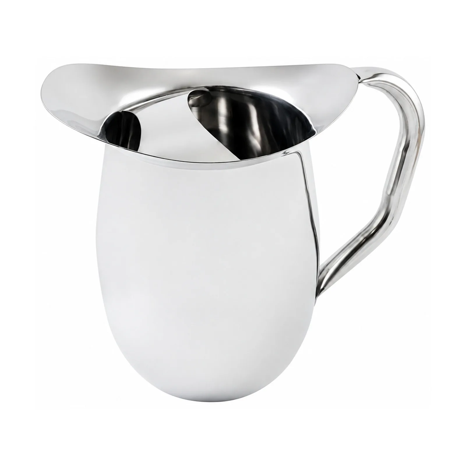 2 qt Stainless Steel Bell Pitcher with Ice Guard