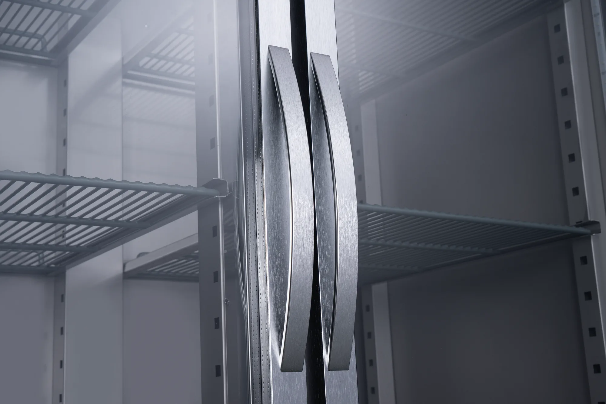 54″ Two (2) Glass Door Top Mounted Reach-In Refrigerator, 43.1 cu. ft. (1220 L), Stainless Steel