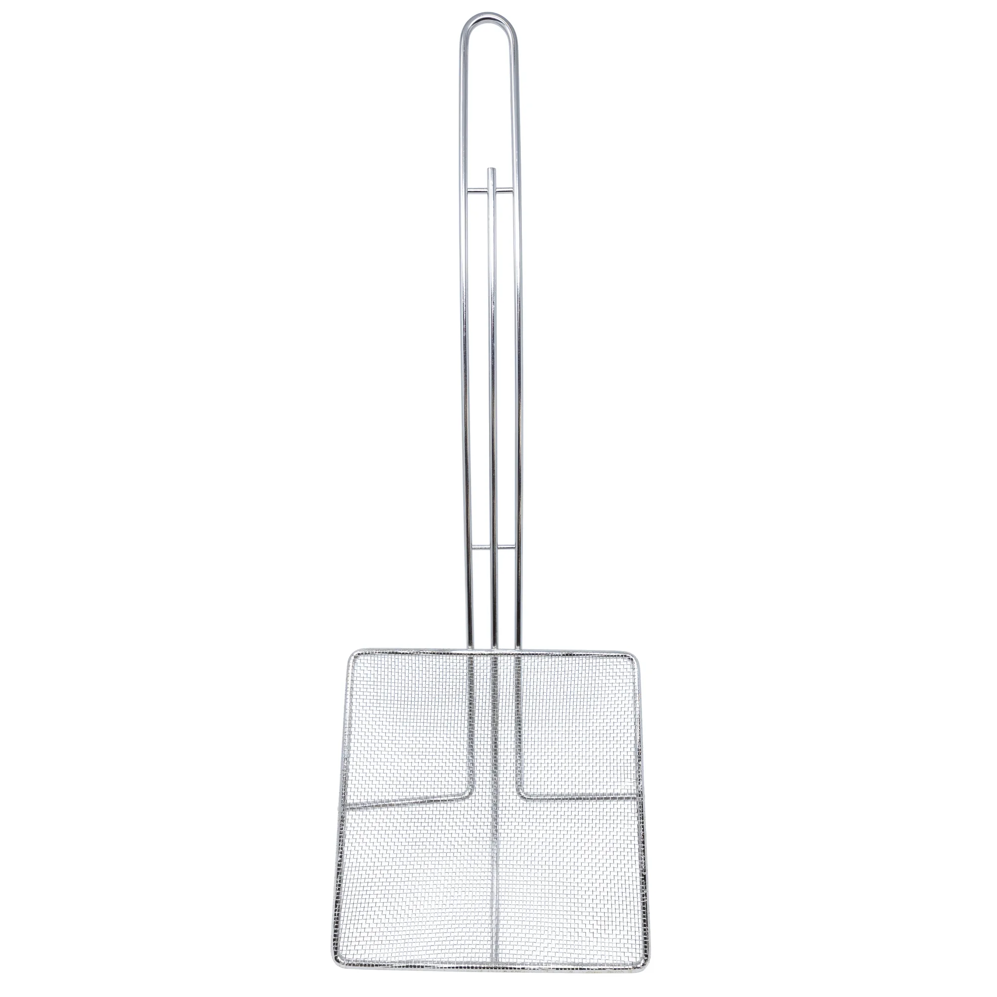 6.75″ Square Wire Mesh Skimmer with 12.5″ Nickel Plated Handle