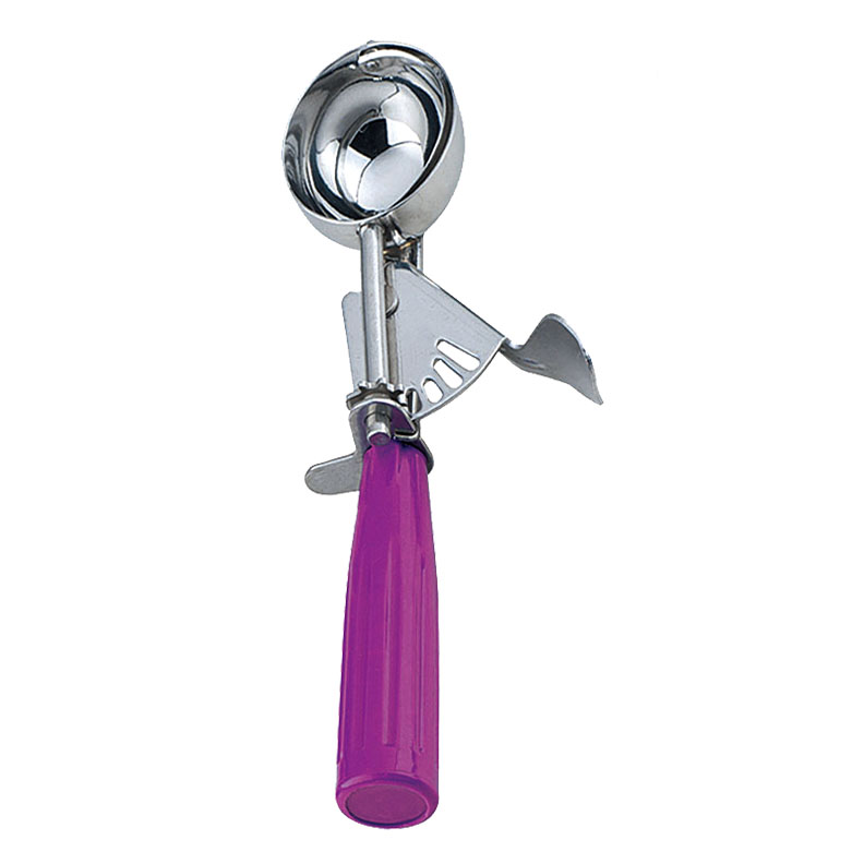 7/8 oz Ice Cream Disher with Purple Plastic Handle (size 40)