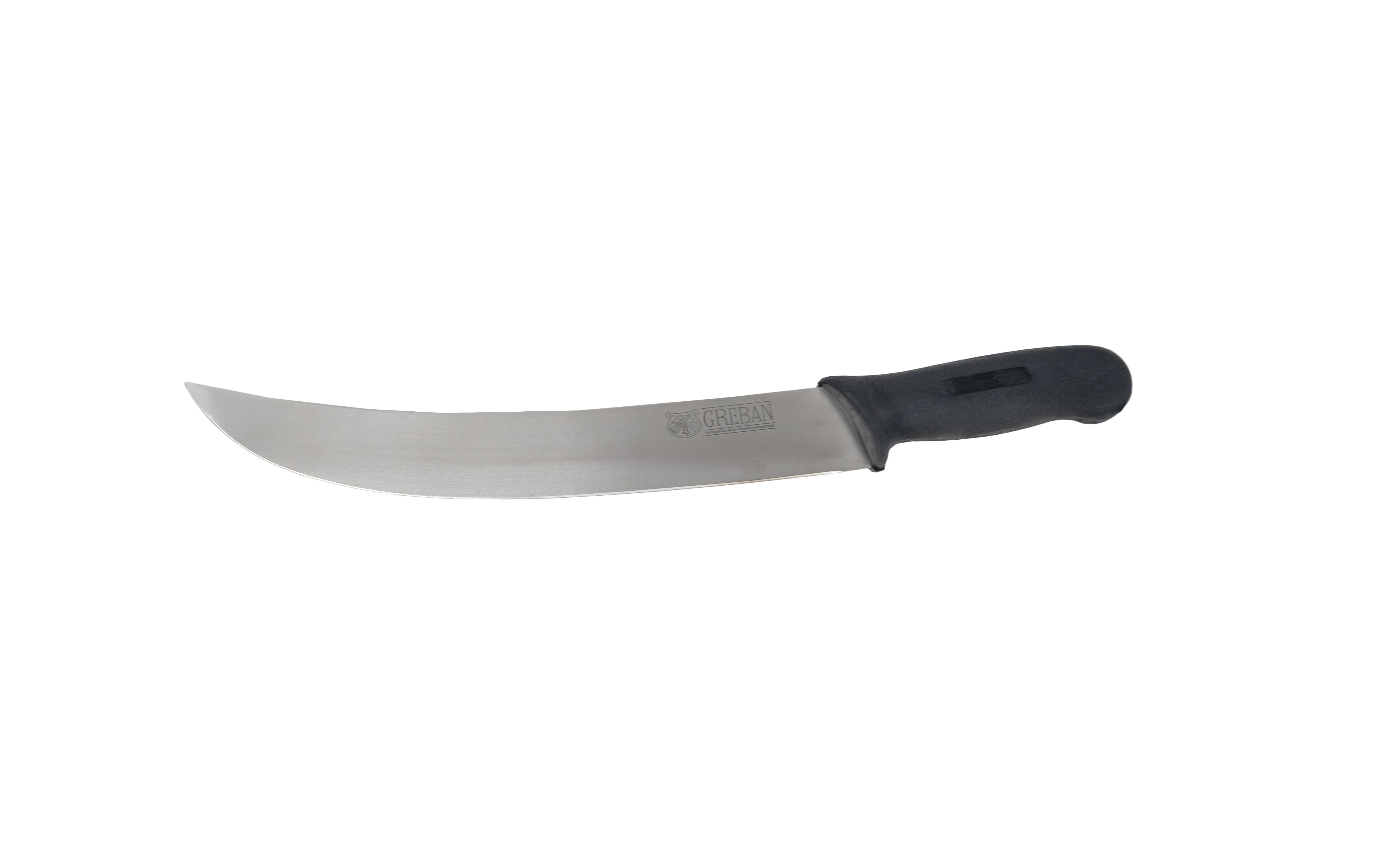 12″ Curved Steak Knife (Black Handle)