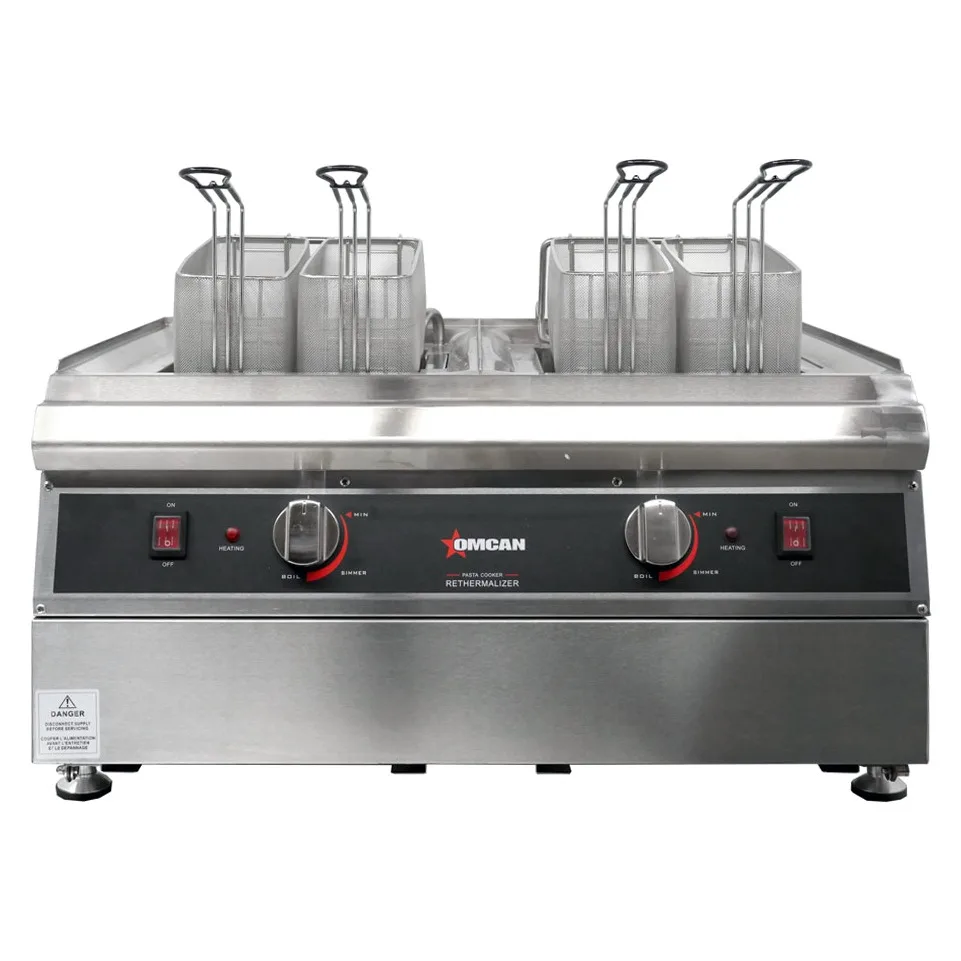 2 x 2.5 Gallon (9 L) Double Tank Electric Countertop Pasta Cooker (240 V)