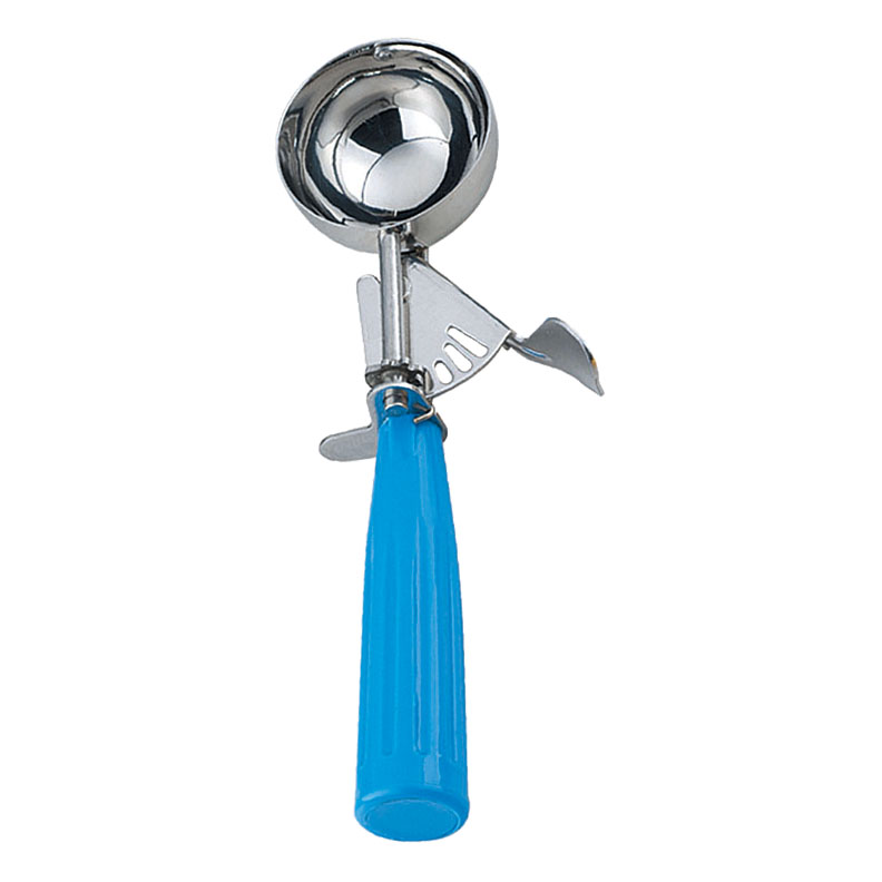 2 3/4 oz Ice Cream Disher with Blue Plastic Handle (Size 16)