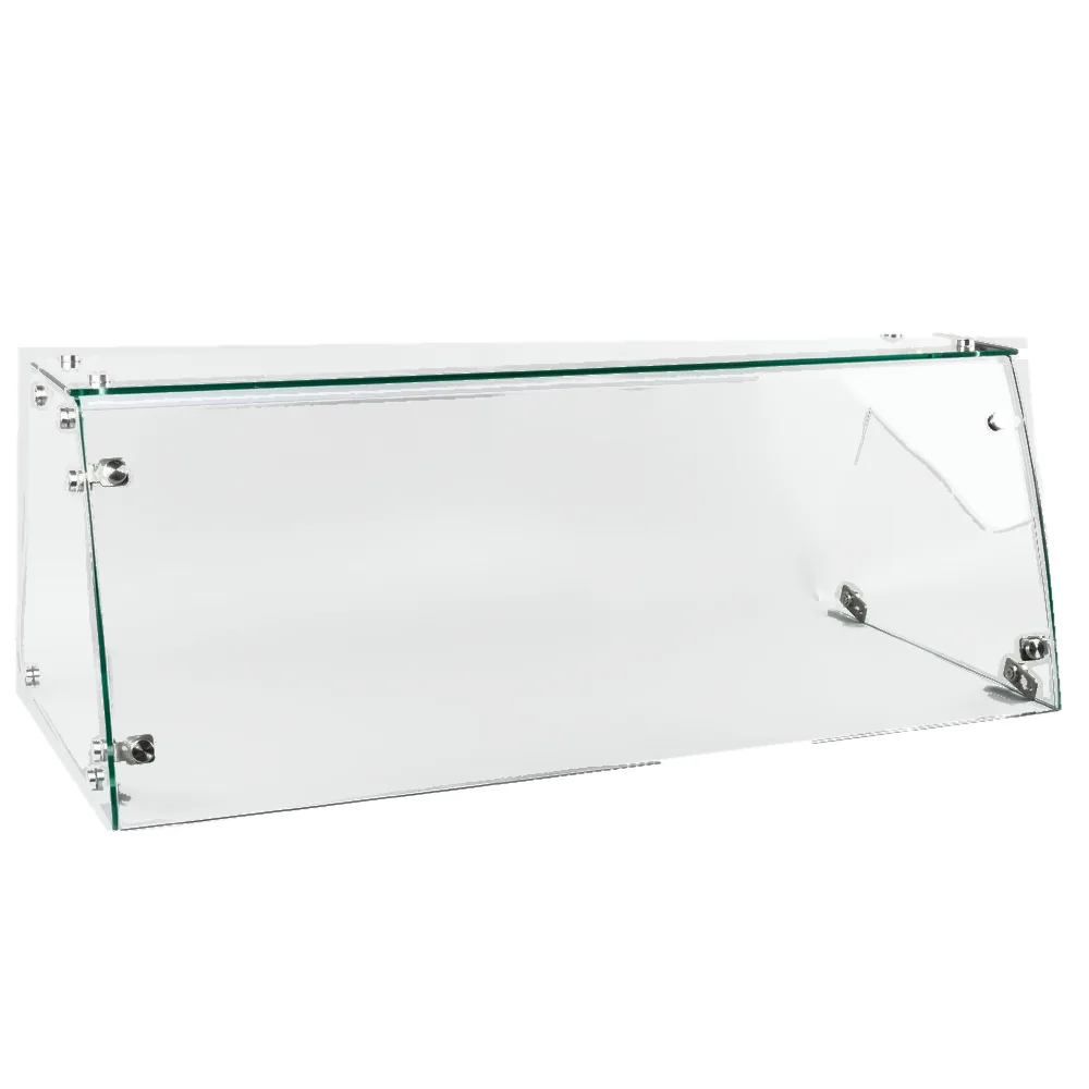 71″ Flat Glass Sneeze Guard for Ice Cream Dipping Freezer #48648 & Gelato Dipping Cabinet #47744