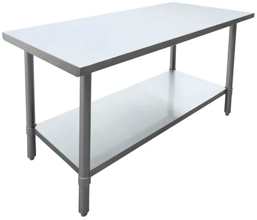 24″ x 48″ 20 Gauge 430 All Stainless Steel Worktable