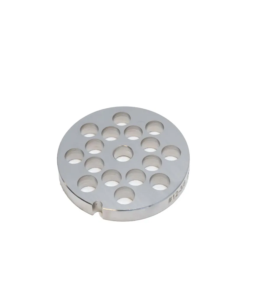 European Style #12 stainless steel plate, hubless, 10 mm (3/8″) – one notch / round