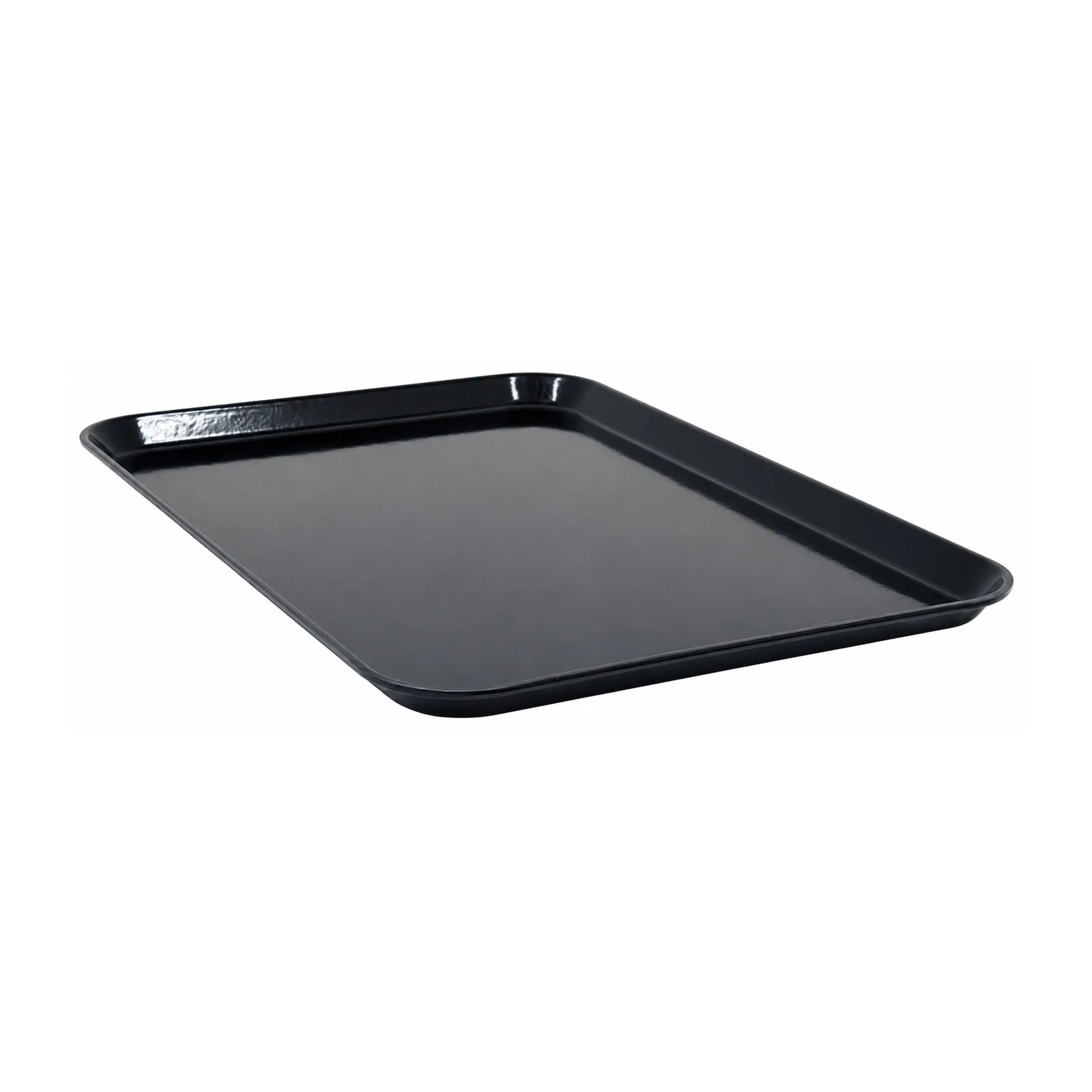 26″ x 18″ x 3/4″ Black Fiberglass Market Tray