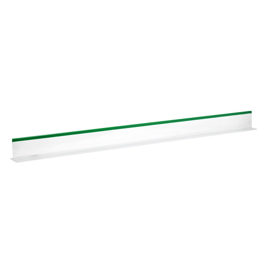 2″ x 30″ Clear Divider with Green Beading